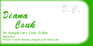 diana csuk business card